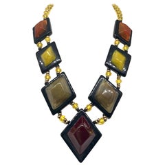 Italian 1980s Lucite Necklace from Elsa Martinelli