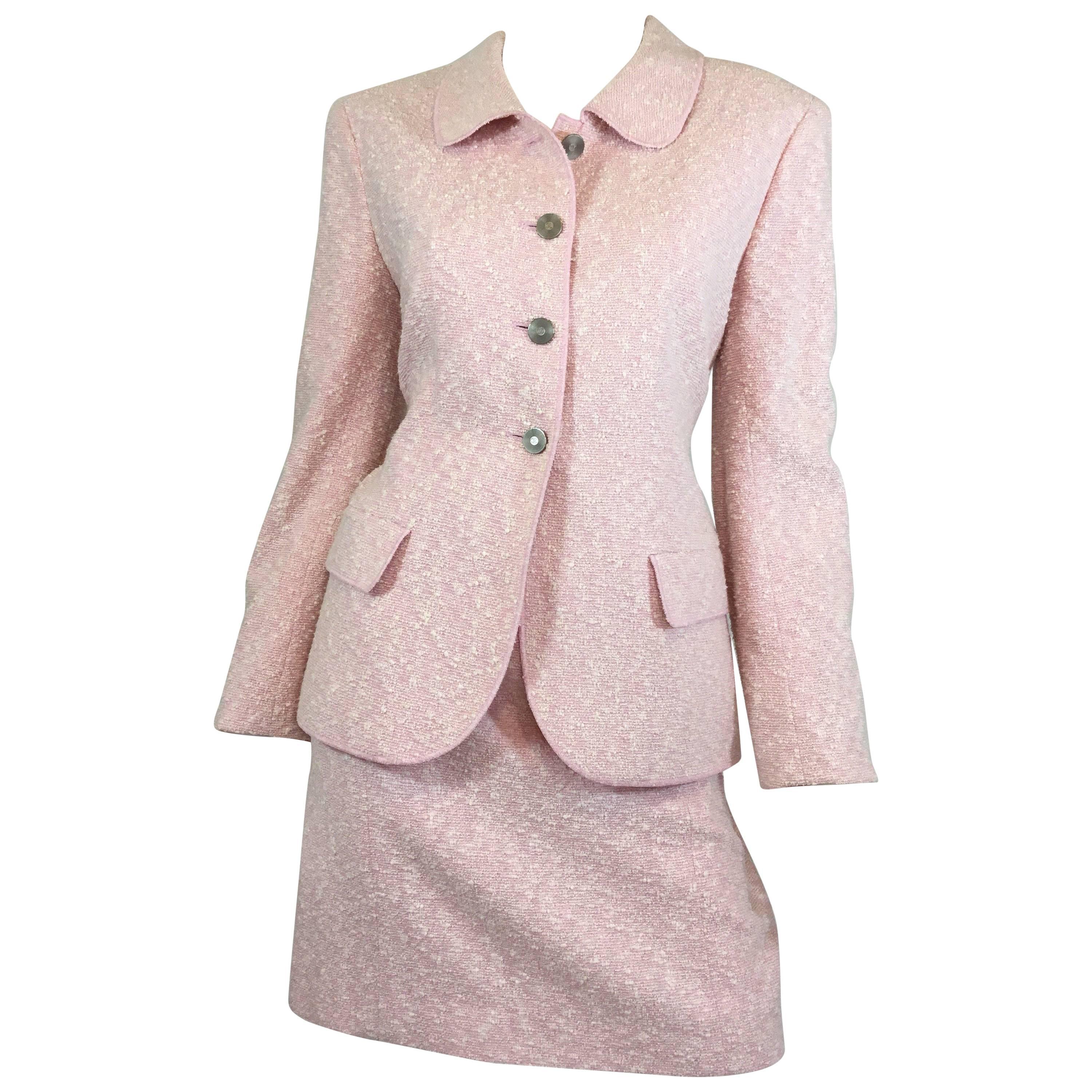 Chanel Pink Boucle Skirt Suit, 1998 