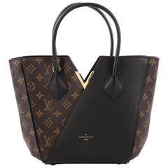 Louis Vuitton - Sac à main kimono en toile et cuir avec monogramme PM