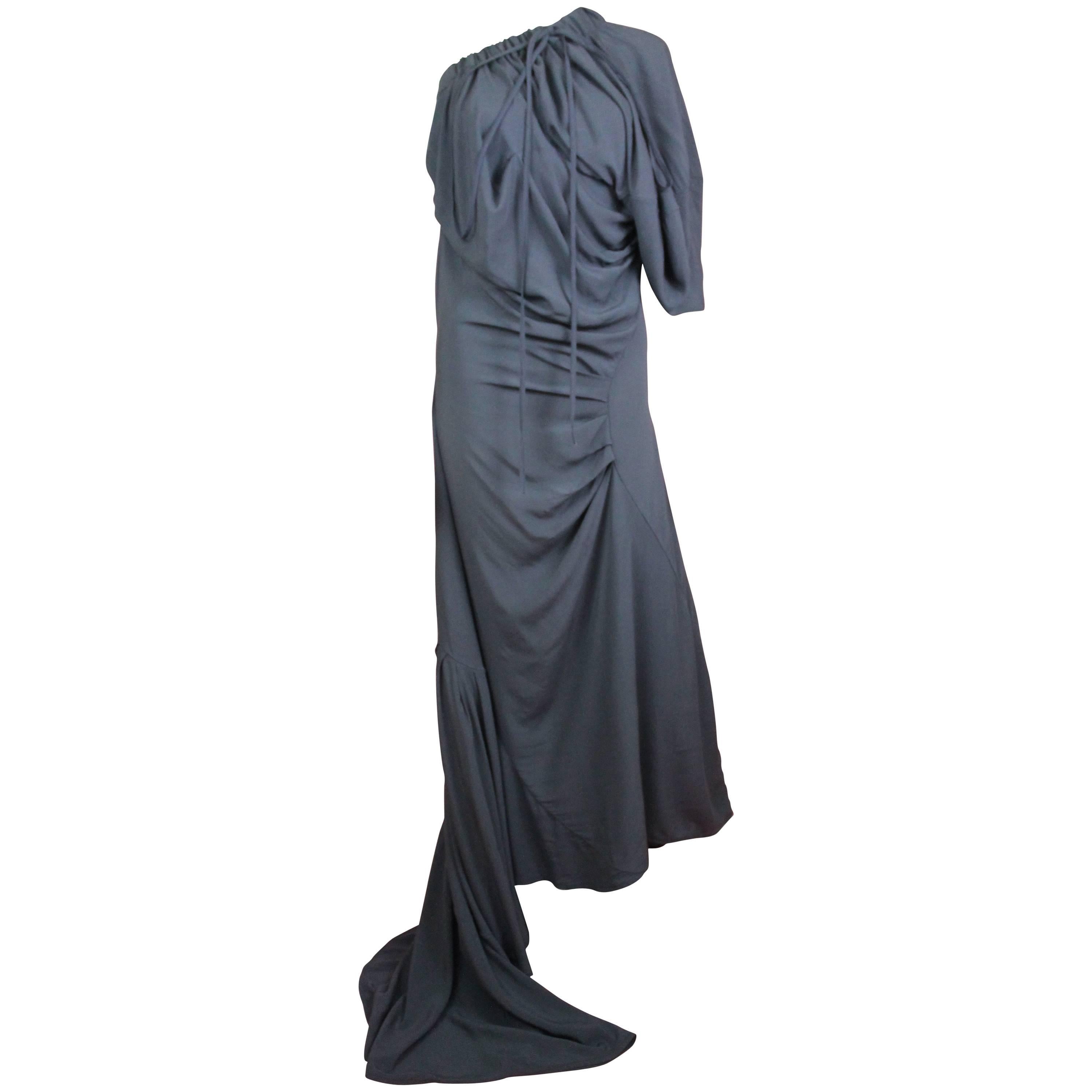 Vivienne Westwood Gold Label Dark Grey Toga "Helix Dress", A / W 2015, Size OS