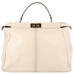 Fendi Peekaboo Handbag Leather Large