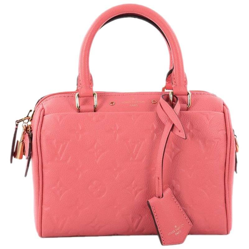 Louis Vuitton Speedy Bandouliere NM Monogram Empreinte Leather 20 Handbag 