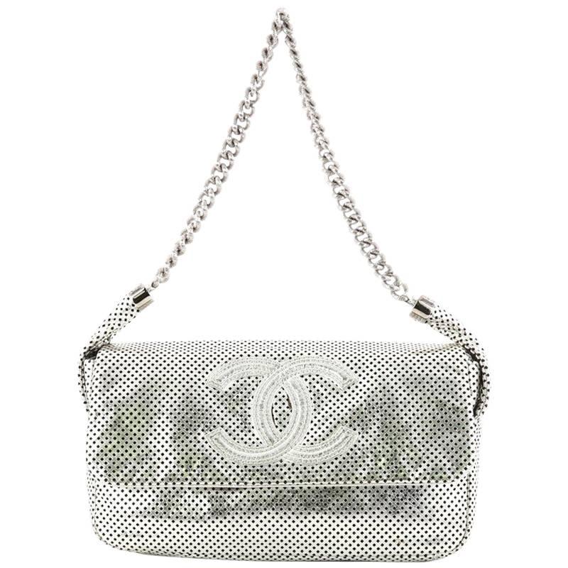 Chanel Rodeo Drive Flap Bag Perforated Leather Medium