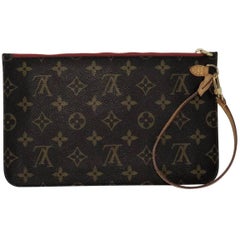 Louis Vuitton Monogram Neverfull MM/GM Pouch ONLY with Cherry Interior
