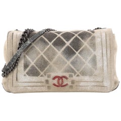 Chanel Art School Oh My Boy Flap Bag Graffiti Canvas