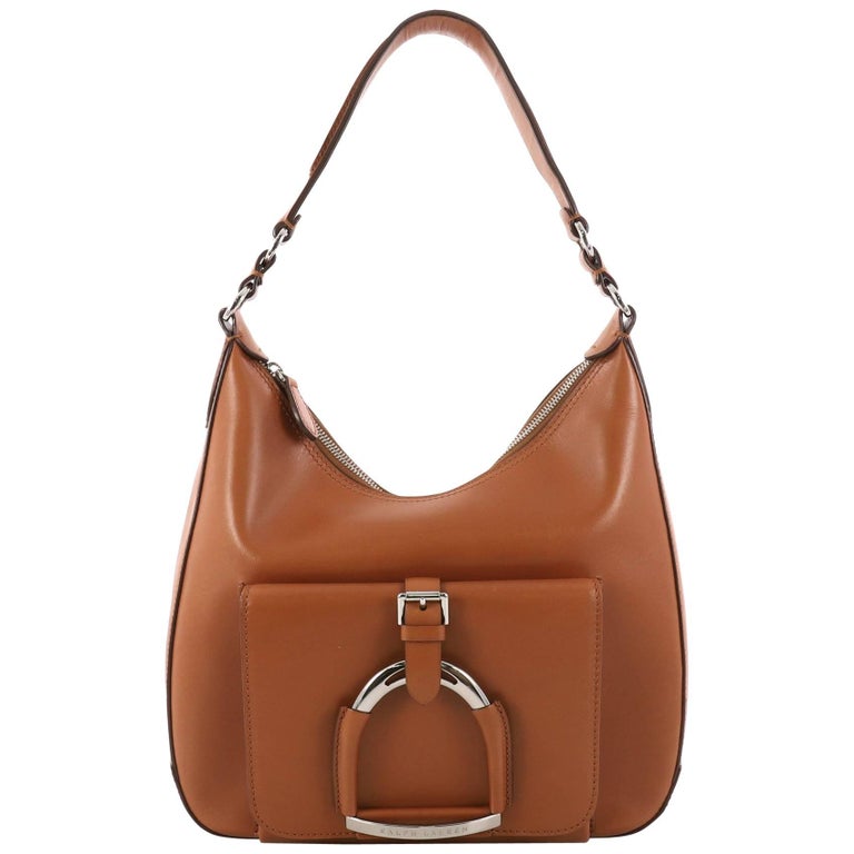 Ralph Lauren Collection Stirrup Hobo Calfskin Leather Small at 1stDibs