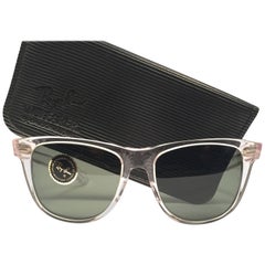 Retro Rare Ray Ban The Wayfarer II Ice B&L G15 Grey Lenses USA 80's Sunglasses