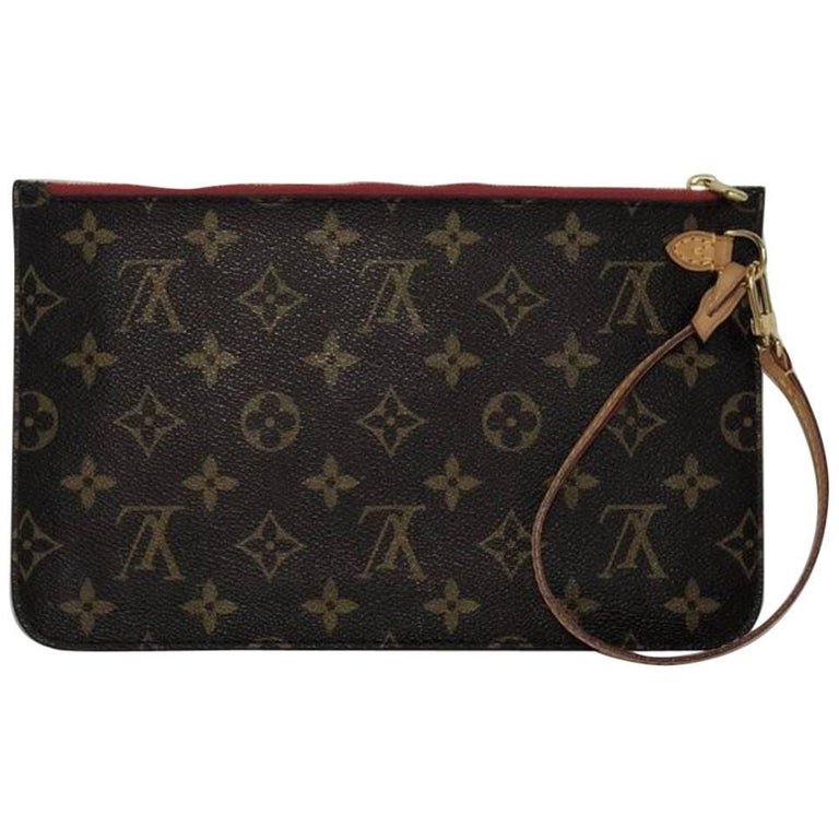 Louis Vuitton Limited Edition Perforated Monogram Compact Wallet w/ Pink For Sale at 1stdibs