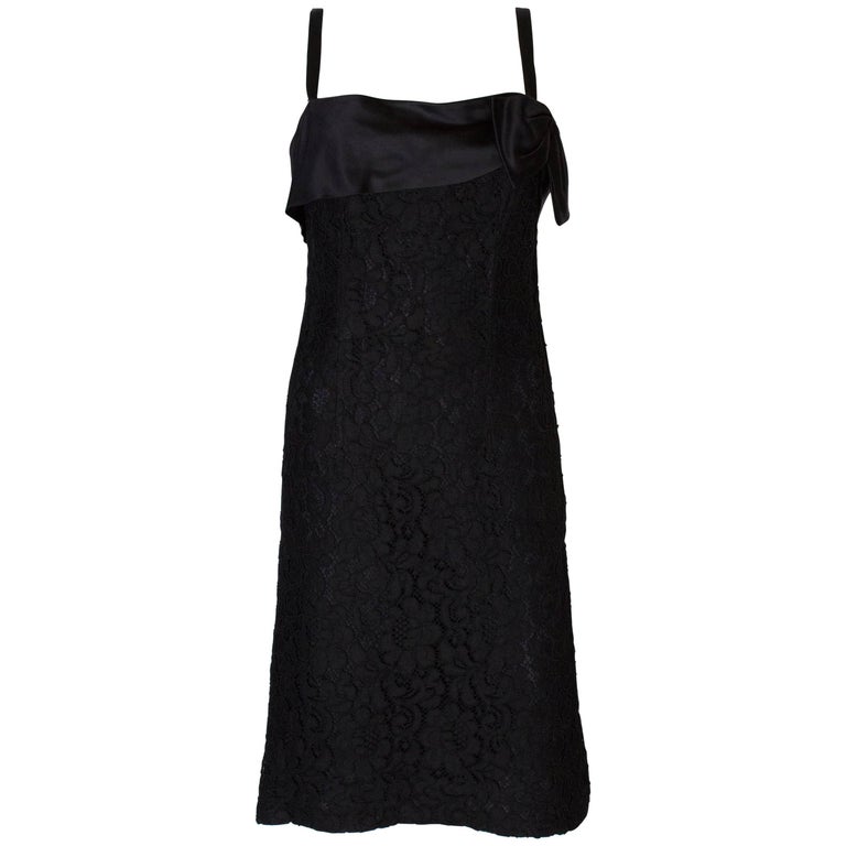 A Vintage 1960s chic Black heavy Lace Cocktail Dress For Sale at 1stDibs | black dress with ribbon straps A Vintage 1960s chic Black heavy Lace Cocktail Dress For Sale at 1stDibs | black dress with ribbon straps