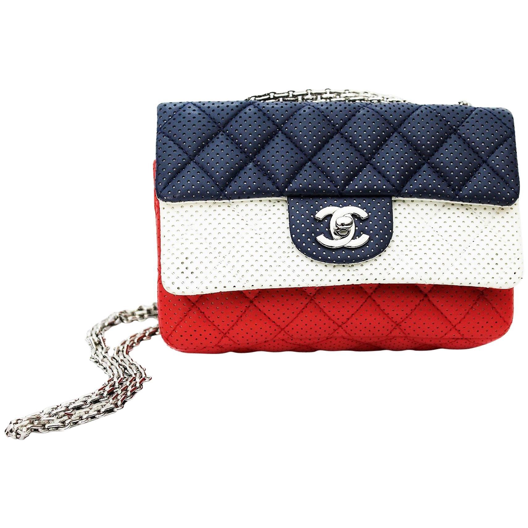Chanel Duoble Flap Tricolor Shoulder Bag 2006-2008 