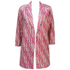 C.1980 Mod Pink & Gold Lamé Boyfriend Jacket