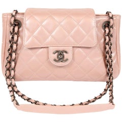 Chanel Pearl Pink Leather Cross Body Flap Bag