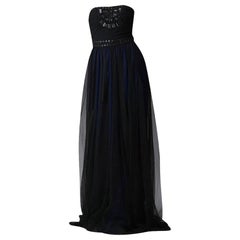 Neu Badgley Mischka Perlenbesetztes Abendkleid  Sz 4