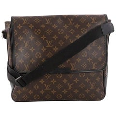 Louis Vuitton Monogram Macassar Canvas Bass MM Messenger Bag at 1stDibs