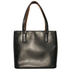 Louis Vuitton Matte Vernis Stockton in Grey Shoulder Bag