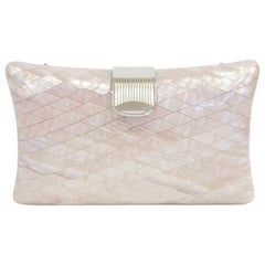 1950s Lisette Mother of Pearl and Lucite Clutch Made in Italy