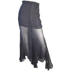 Romeo Gigli Sheer Chiffon Skirt 