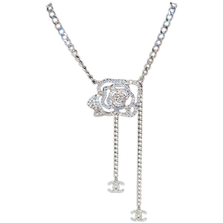 Chanel White Gold Diamond Camelia Flower Jewelry Dress Watch at 1stDibs