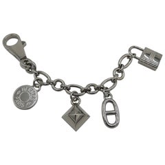 Hermès Olga Breloques Silver Tone Charm Chain For Kelly Birkin Bag