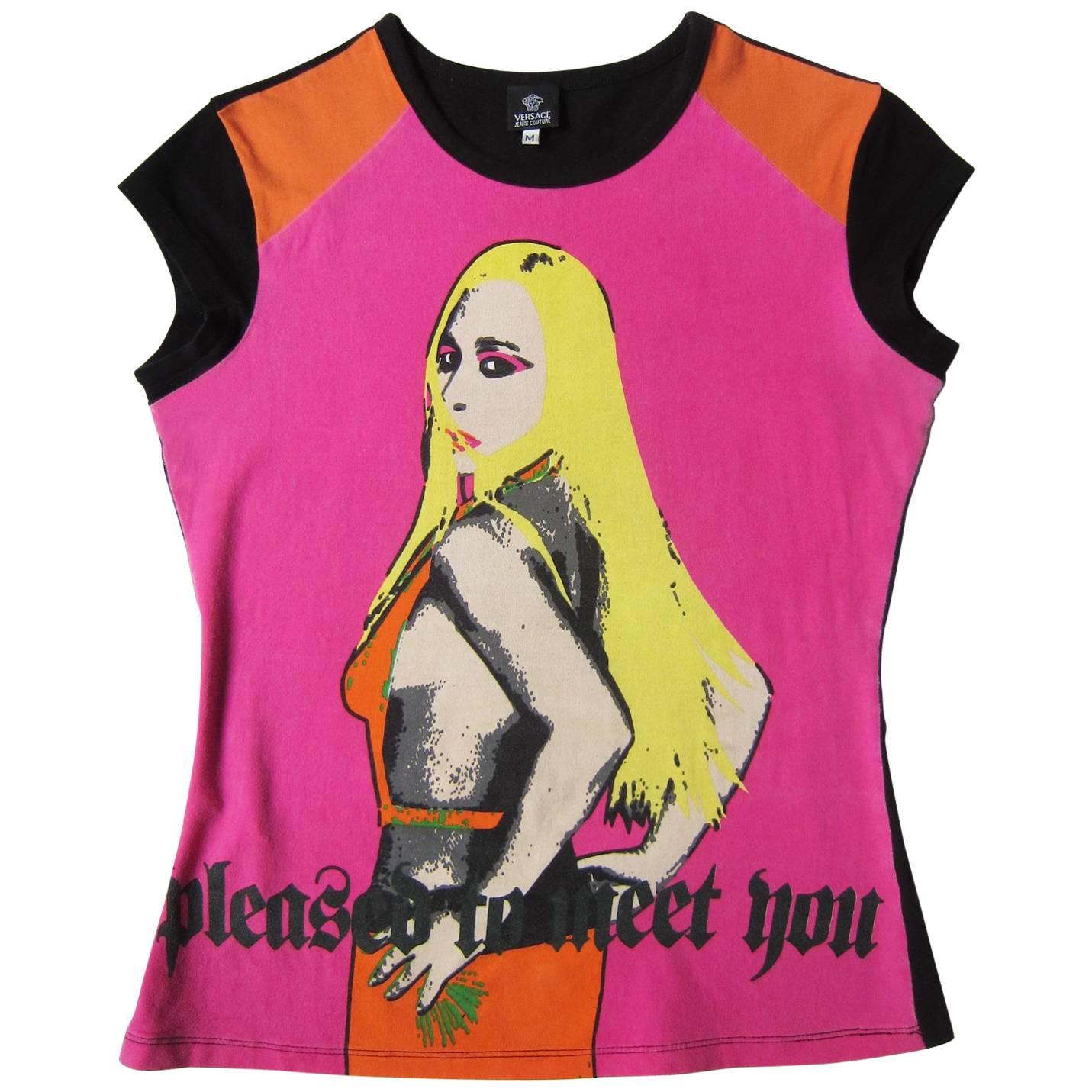 Donatella Versace Rolling Stones Pop T-Shirt, 1990s