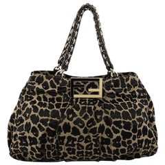 Fendi Mia Tote Printed Fabric Large