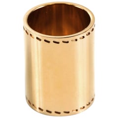 Hermès Gold Tone Scarf Ring