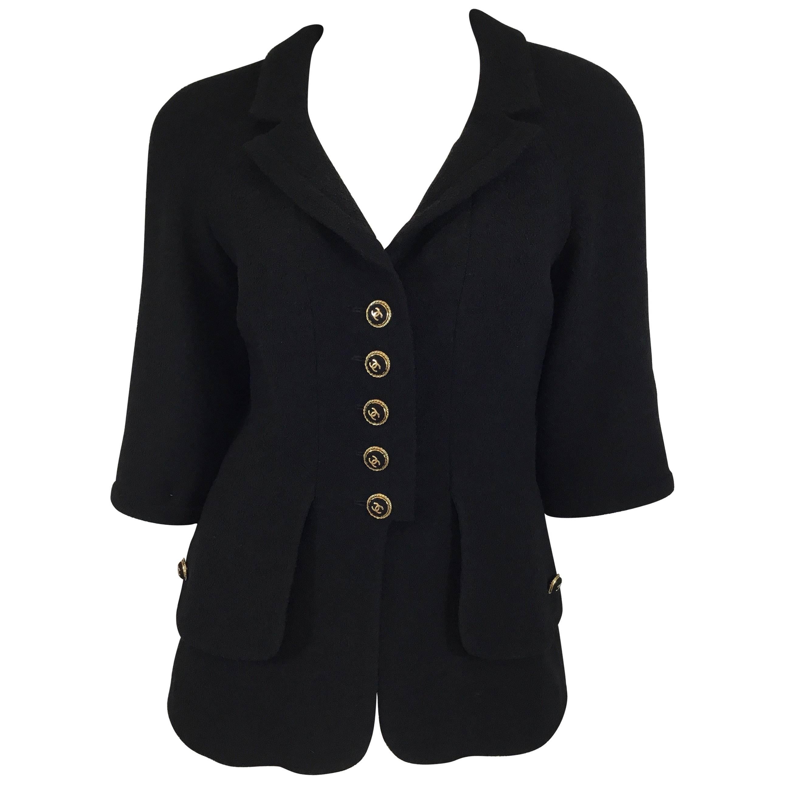 Chanel Gold Button Jacket with three-quarter Sleeves, 2007 