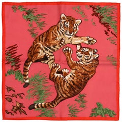 Hermès Tigers 90 cm Silk Scarf