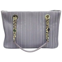 Bulgari Lavender Monte Plisse SHW Tote