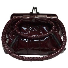 Christian Louboutin Burgundy Patent Leather Handbag