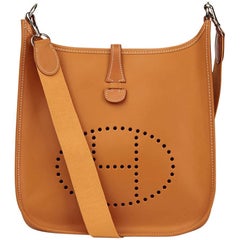 Used 2000 Hermes Natural Chamonix Leather Evelyne I PM