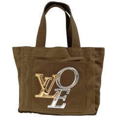 Retro Louis Vuitton Textile LOVE Limited Edition handle bag