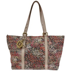 Fendi FF logo Multicolour Flower Shoulder Bag