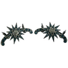 Jean Paul Gaultier Vintage Jewelled Star Ear Cuffs