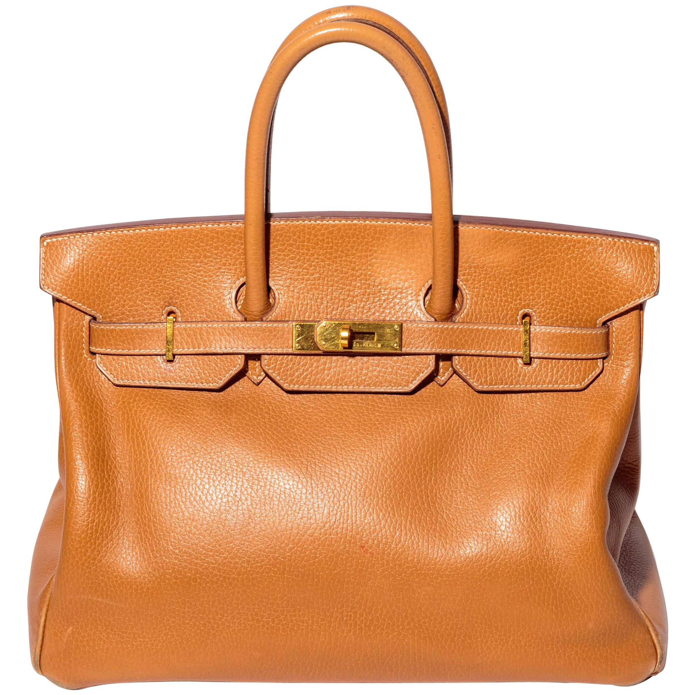  Hermes Gold Togo Birkin - 35 cm For Sale