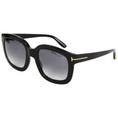 Tom Ford Black Christophe Sunglasses with Case