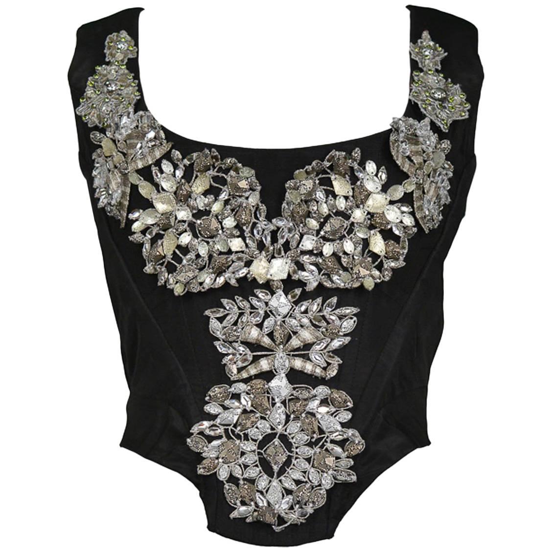 Vivienne Westwood Crystal & Taffeta Corset  