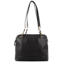 Chanel Vintage Zipped Chain Tote Caviar Medium