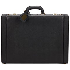 Ferragamo Black Leather Briefcase