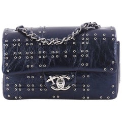 Chanel Airlines Grommet Studded Calfskin Mini Single Flap Bag