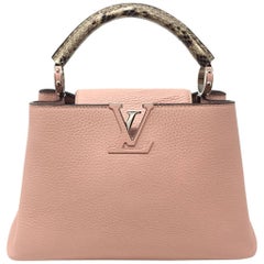 Louis Vuitton Capucine Pink Leather Tote Bag, 2015