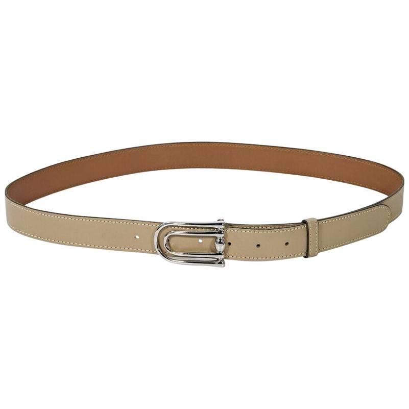 Tan Vintage Hermes Leather Belt