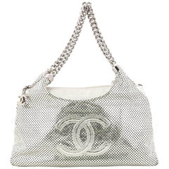 Chanel Rodeo Drive Hobo Perforated Leather Small