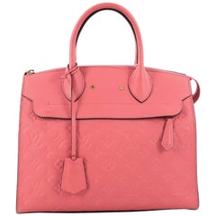  Louis Vuitton Pont Neuf Handbag Monogram Empreinte Leather MM