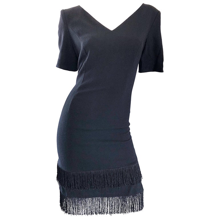black mirror dresser Bandage Fringe Dress