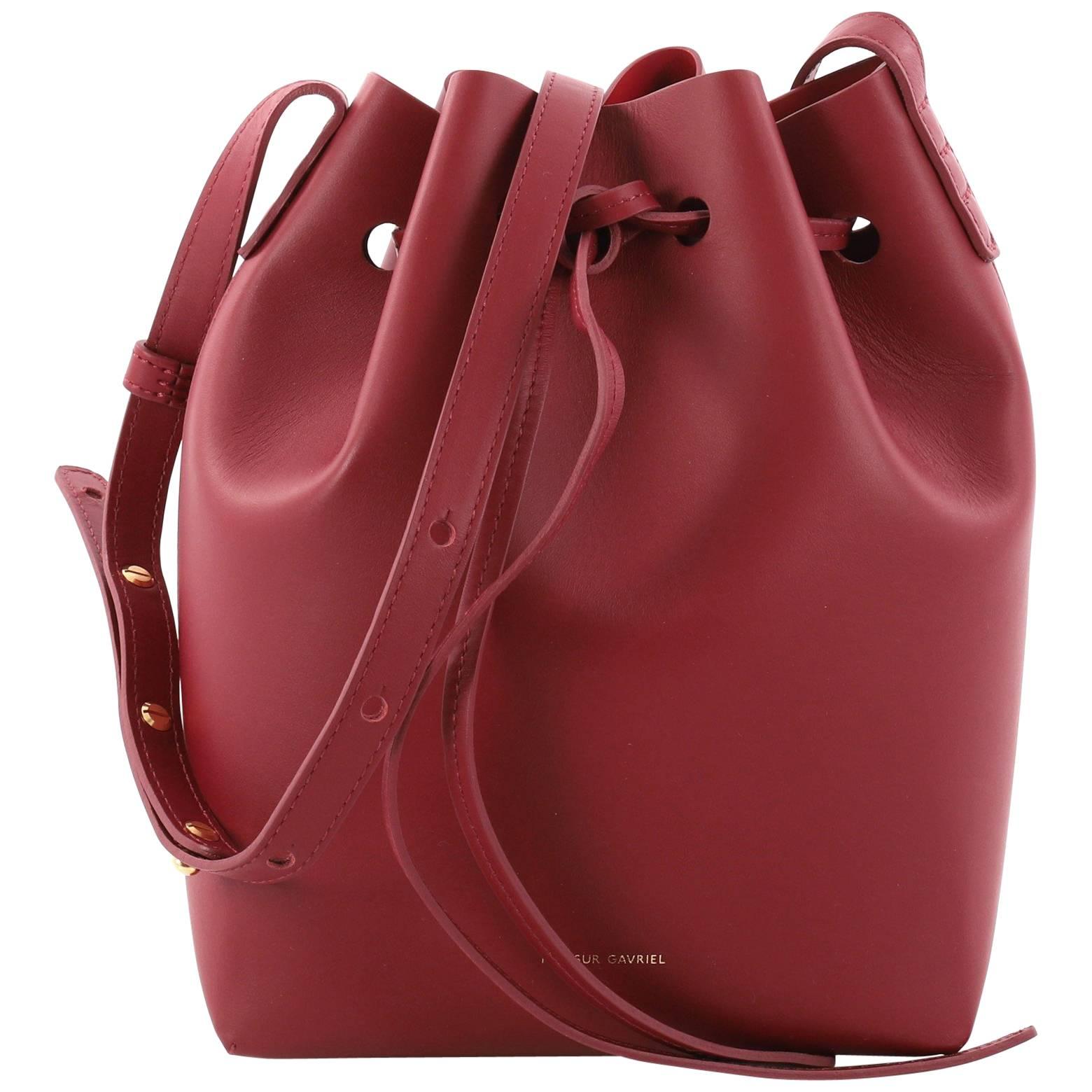 Mansur Gavriel Bucket Bag Leather Mini 