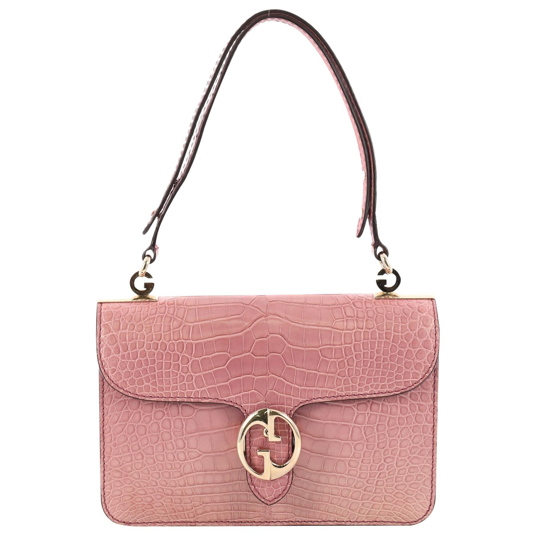 Gucci Medium Dollar Interlocking G Shoulder Bag - Pink Shoulder