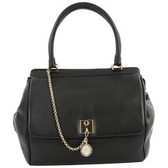 Dolce & Gabbana Solid Handbag Leather Medium