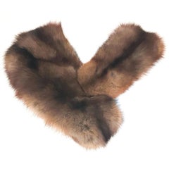 Vintage 1960s Sable Fur Oversized Collar