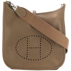 Hermès Etoupe Evelyn Bag